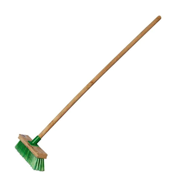 Elite Plastic Budget Broom with Wooden Handle 120cm