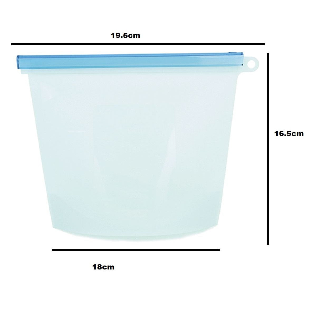 Reusable Silicone Freezer Bags 1000ml Each