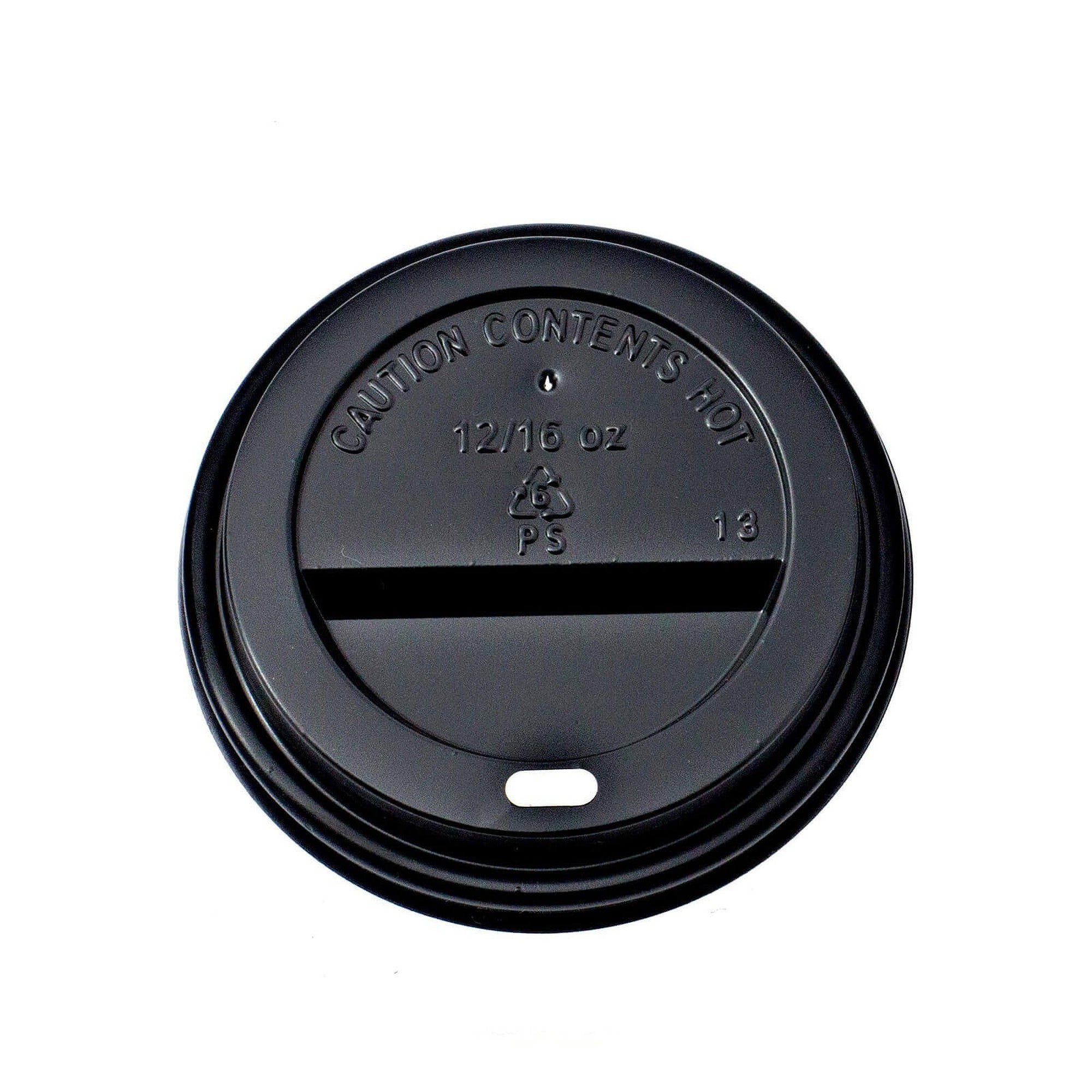 250ml Disposable Ripple Paper Coffee Cups Vertical with Black Sip Lid 5pack