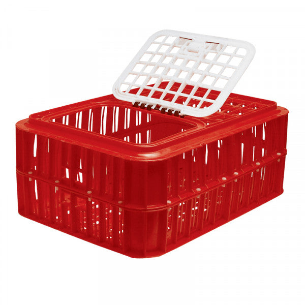 Live Chicken Coop Crate Plastic 750x535x330 (10Birds)