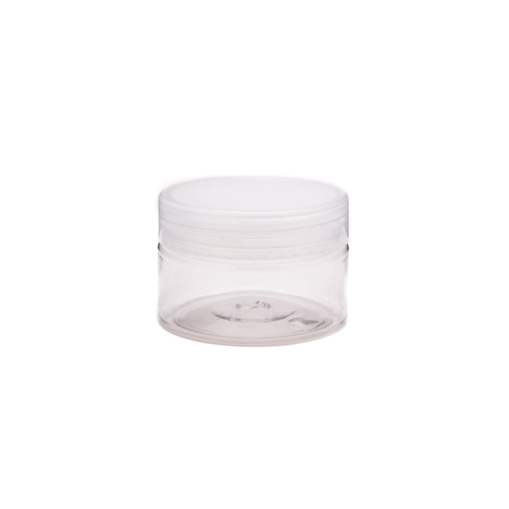 100g PET Plastic Cosmetic Jar with Transparent Lid