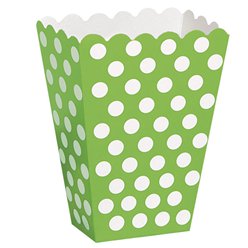 Popcorn Boxes Polka Dot Popcorn Holder 10pack