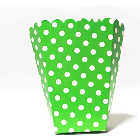 Popcorn Boxes Polka Dot Popcorn Holder 10pack