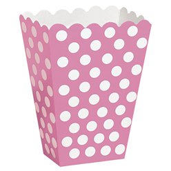 Popcorn Boxes Polka Dot Popcorn Holder 10pack