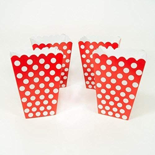 Popcorn Boxes Polka Dot Popcorn Holder 10pack