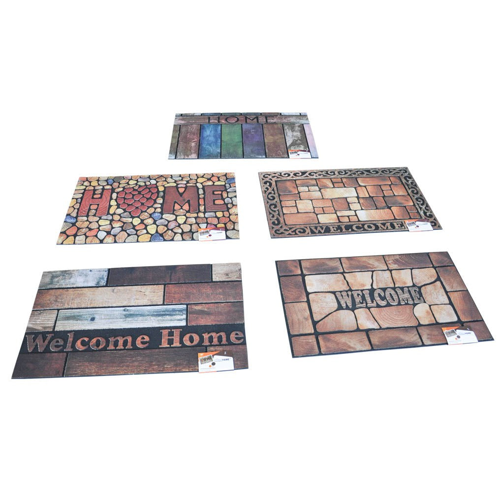 Totally Home Rubber Door Mat Assorted Each 45x75cm