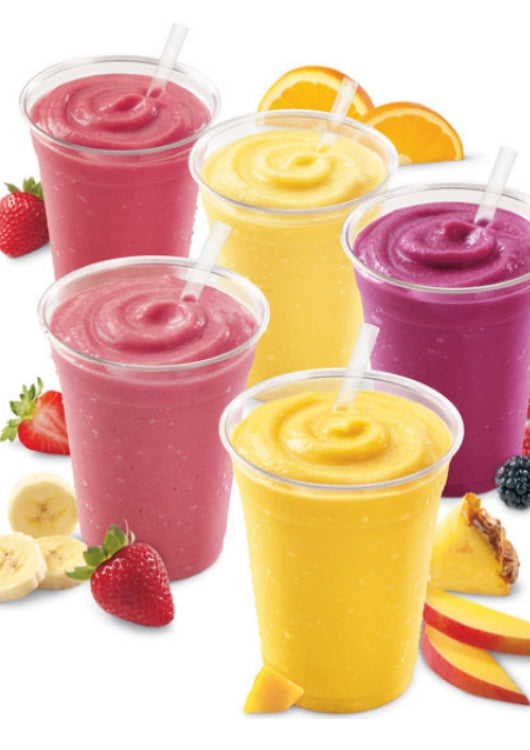 250ml Plastic Disposable Smoothie Cup Clear Plastic (No Lid) 10pack