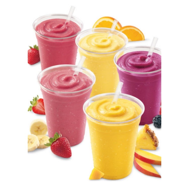 250ml Plastic Disposable Smoothie Cup Clear Plastic No Lid 10pack