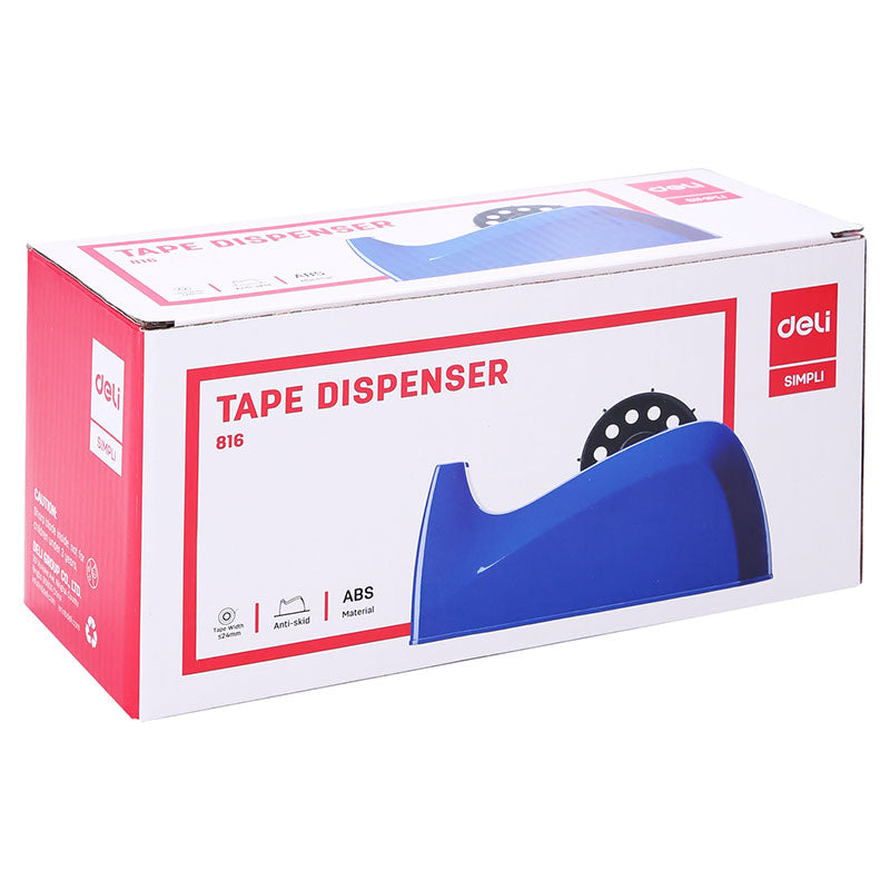 Deli Tape Dispenser 210x82x102mm Assorted