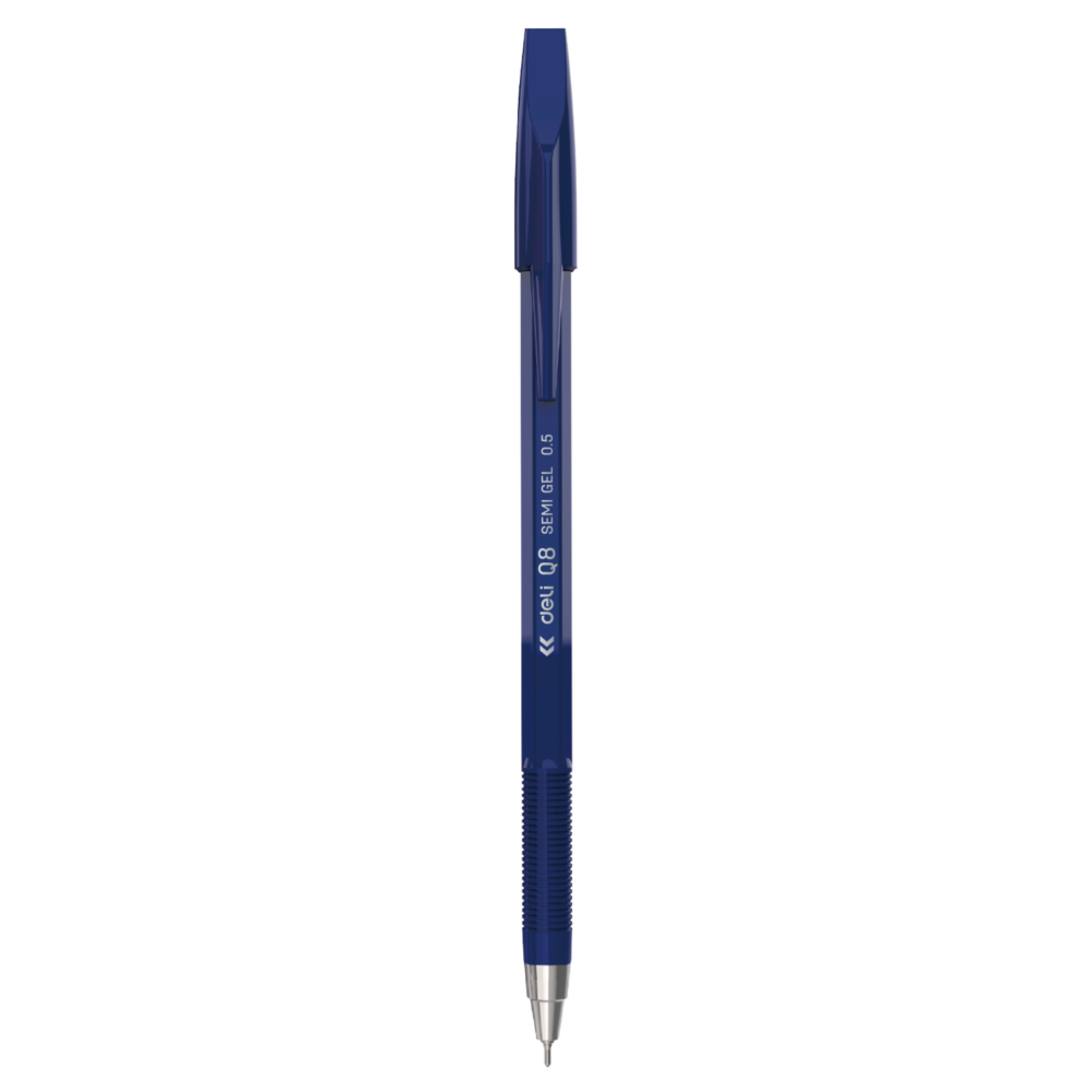 Deli Semi Gel Pen Blue Bullet Tip 0.7mm