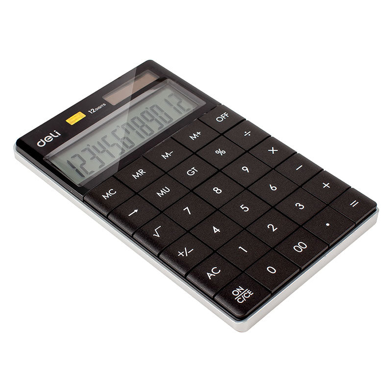 Deli Calculator 12-Digit Black