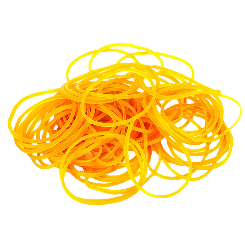 Deli Rubber Bands Around 70mm Yellow 100pcs
