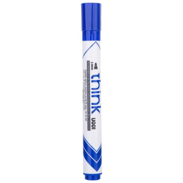 Deli Dry Erase Marker Blue Bullet Tip 2.0mm