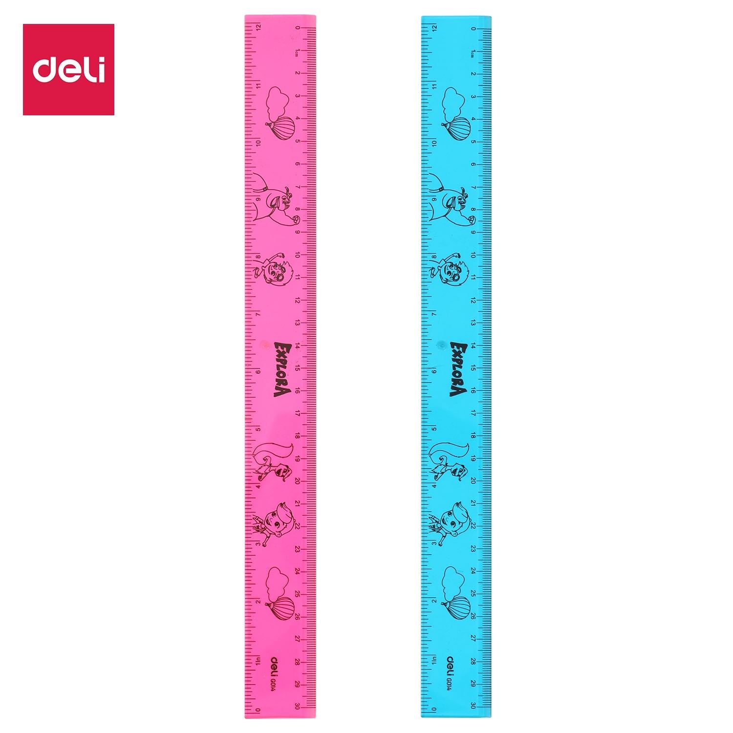 Deli Drafting Ruler 30cm/12Inch