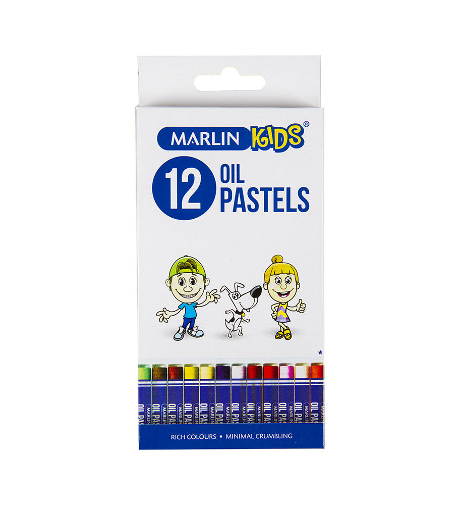 Marlin Kids Oil Pastels 12-Colour Pack