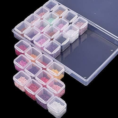 Plastic Pill Storage 28 Grids with Container