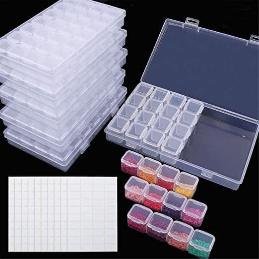 Plastic Pill Storage 28 Grids with Container