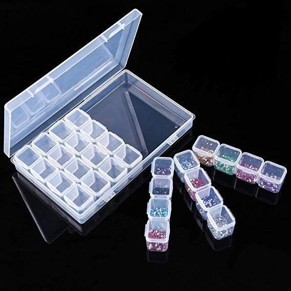 Plastic Pill Storage 28 Grids with Container