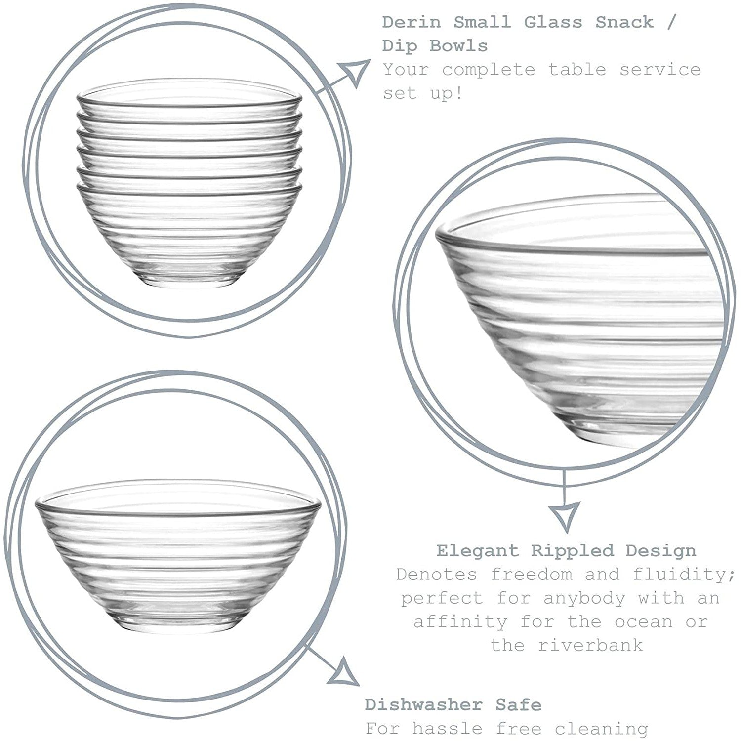 LAV Derin Sauce Bowl 6pc