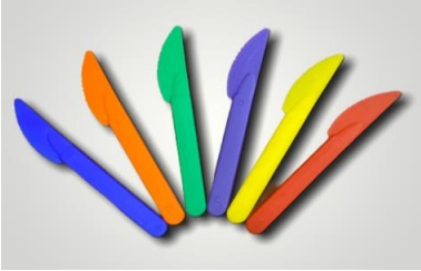 Missmolly Plastic Knife Set Reusable 6 Pack JO0479-VA