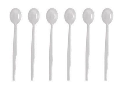 Plastic Soda Spoon Set 6 Pack Assorted Colour