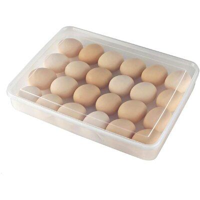 Plastic Egg Storage Tray Holder Box 24-Grid Clamshell Box