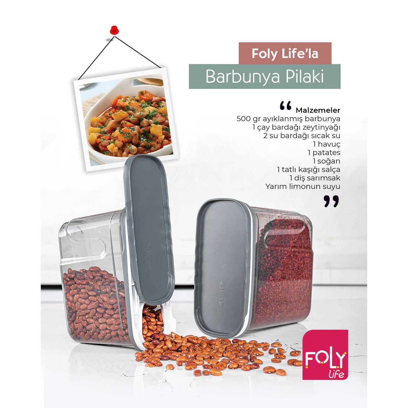 Foly File Food Storage Container 2.7L with Slide Open Lid Titiz BNM0674