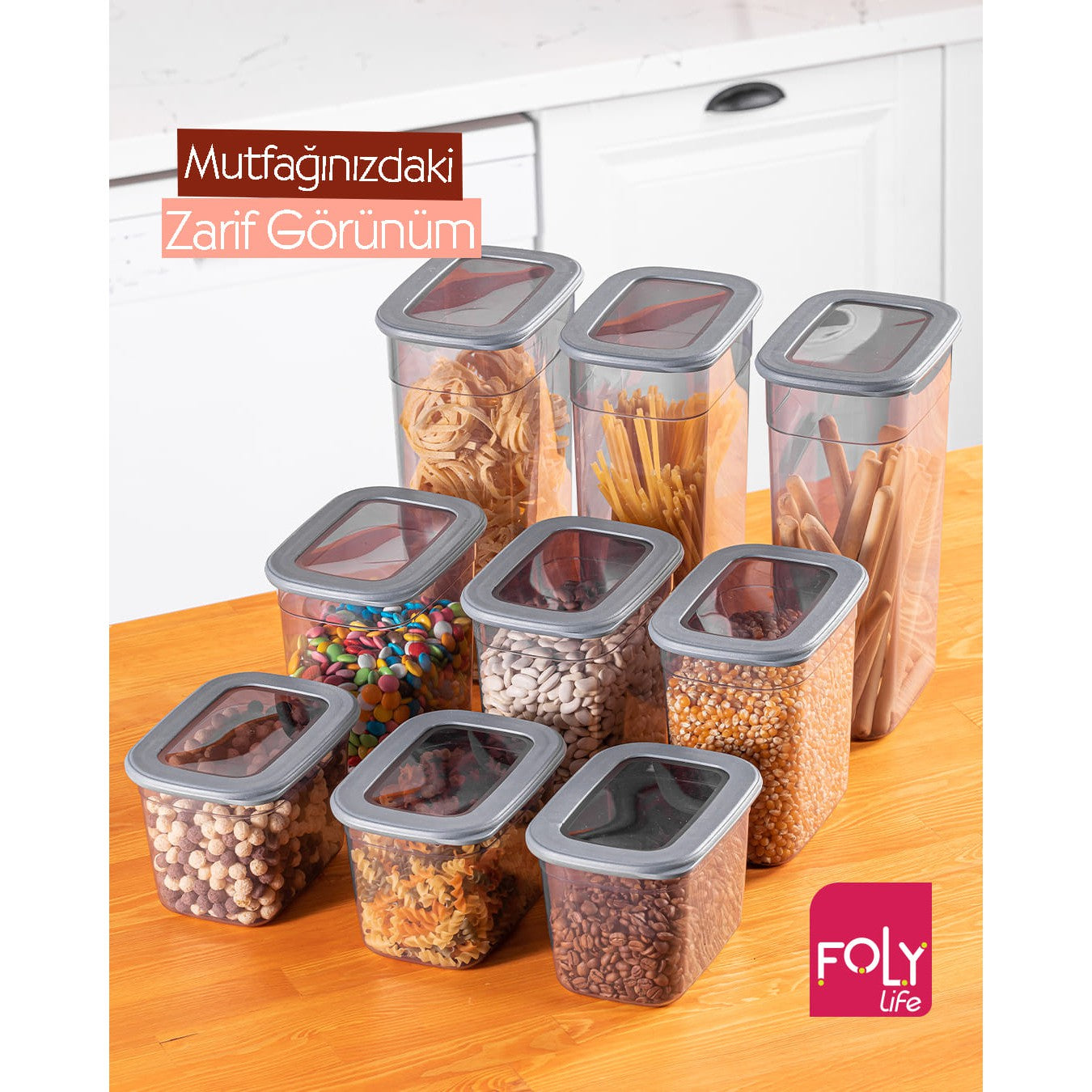 Foly Life Storage Box Square 1.75L with Tight Window Lid BNM0735 Titiz