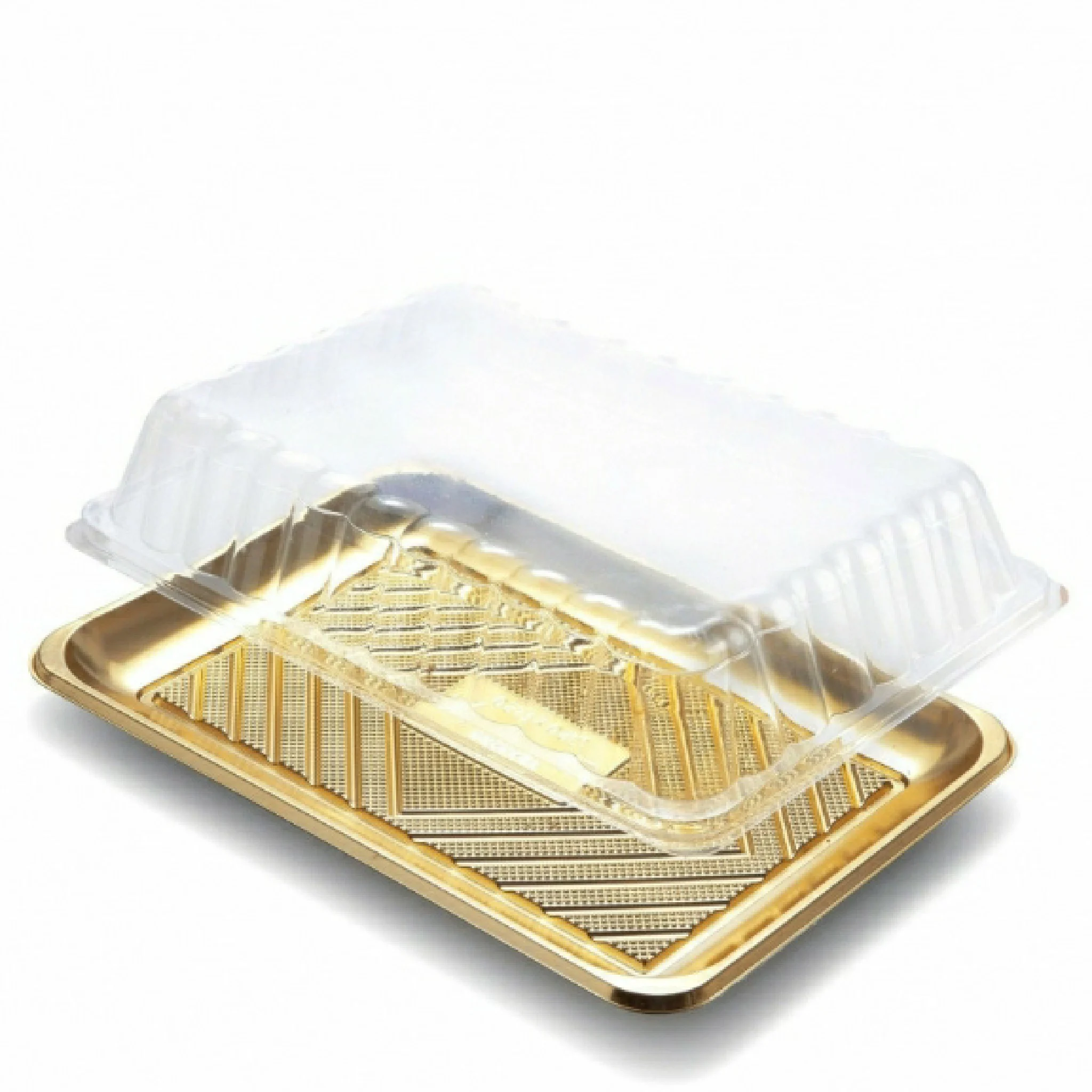 Disposable Serving Platter Tray Gold 30x40x8cm with Lid