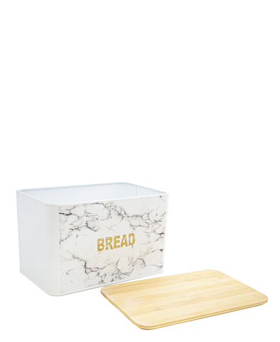 Aqua Bread Bin Marble Gold Decal Bread 26494