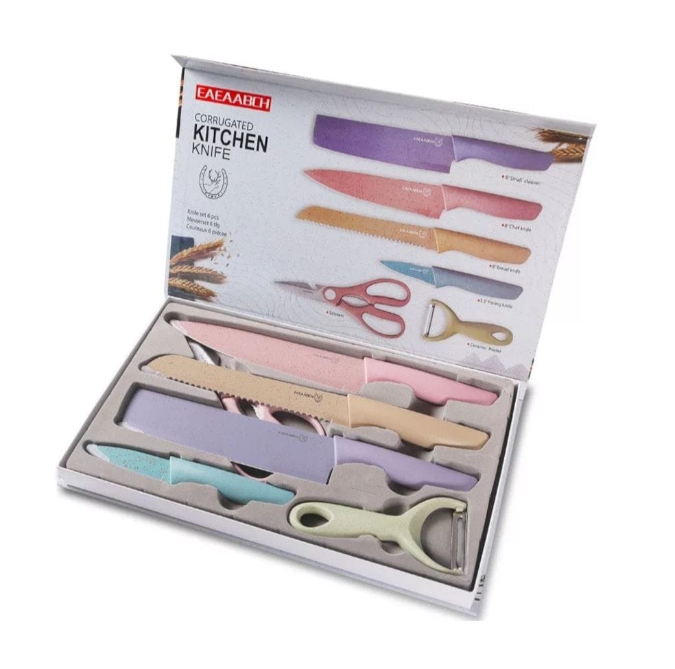 Kitchen Knife Set 6pc in Corrugated Gift Box