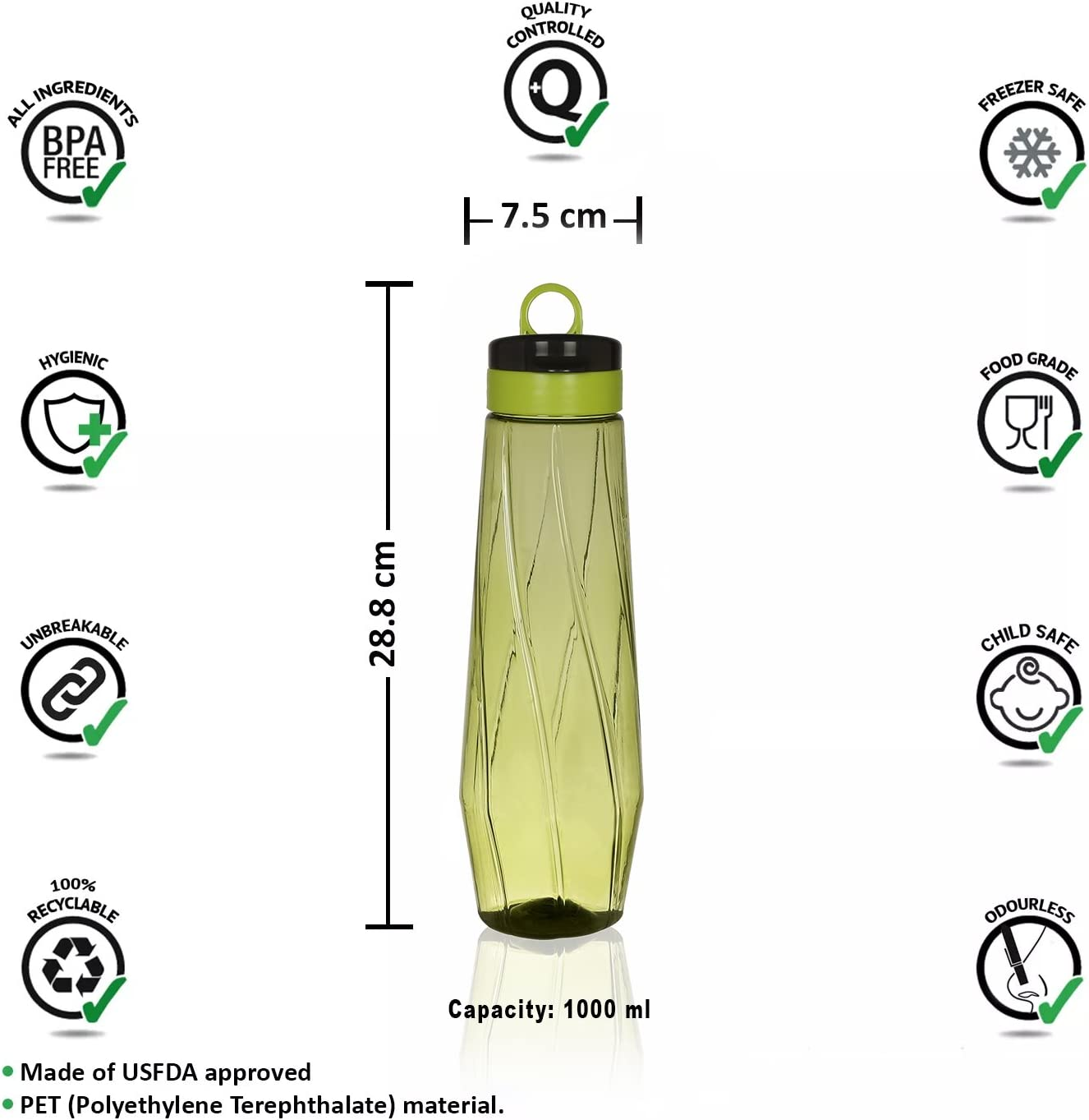 Sports Water Bottle 1L Steelo Sienna