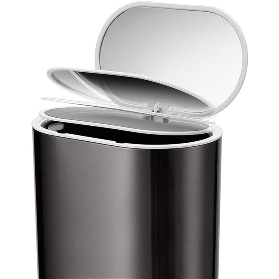 Continental Homeware Pedal Dustbin 12L Oval Silver CH793