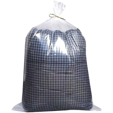 Plastic Bag 550x1200mm 25mic Clear 100Pack