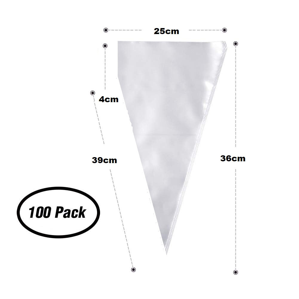 Disposable Piping Pastry Bag 36cm 100pack XBAK112