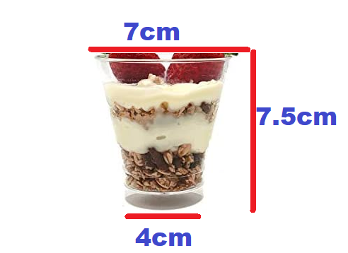 Acrylic Mini Dessert Cup 20pack