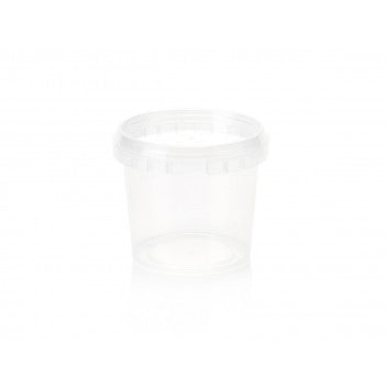 125ml PET Plastic Tub Tamper Proof with Clear Lid 10pack