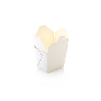 Noodle Food Lunch Box 500ml Base White Paper 5pack