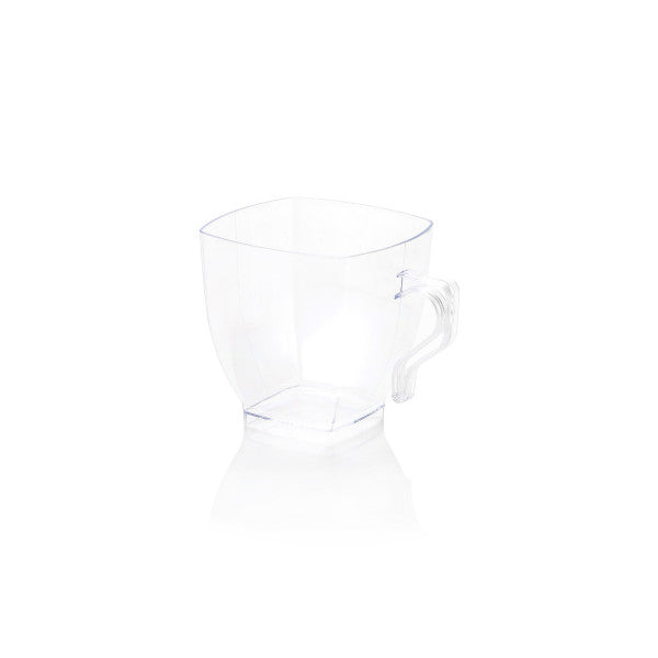 Coffee Mug 250ml Clear PP Plastic 12pack