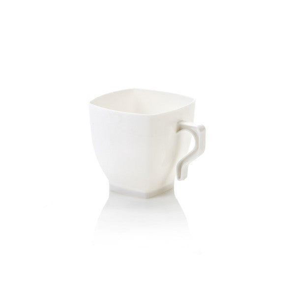 Plastic Coffee Mug 250ml PP White 12pack