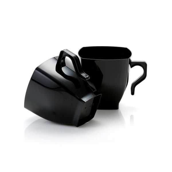 Coffee Mug 250ml Black PP Plastic 12pack