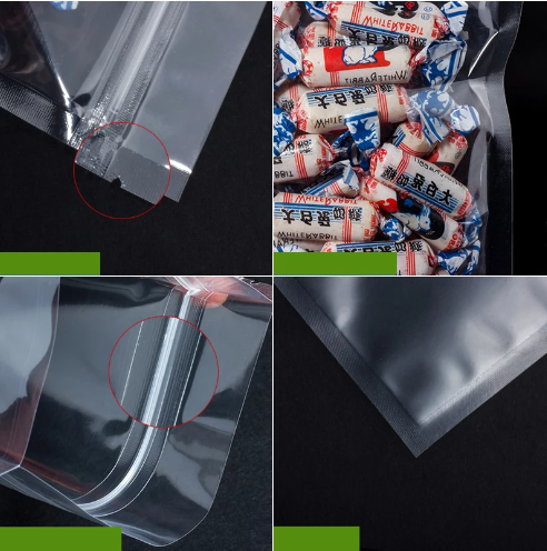 Zip Lock Resealable Bags Clear 8x12cm 100g 25pack ETA 3004