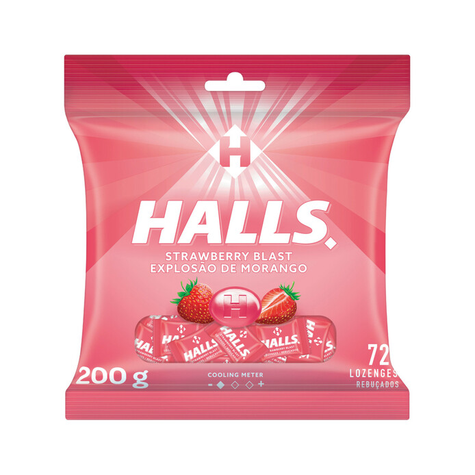 Halls Menthol Berry Cherry 72pcs