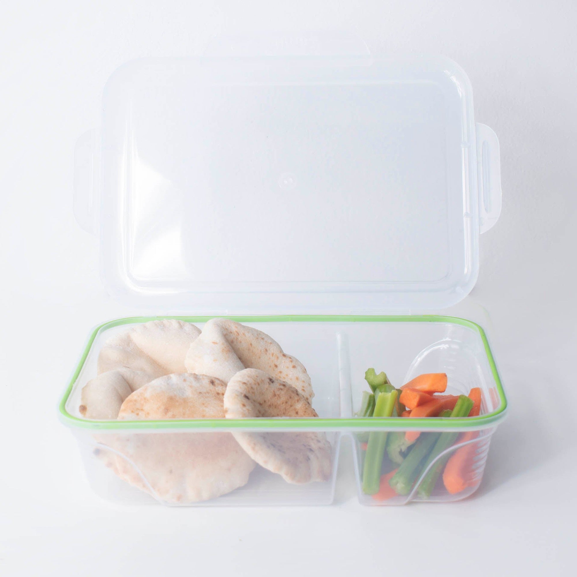 Otima Plastic Lunch Box 1.9L Flip-Top with Division