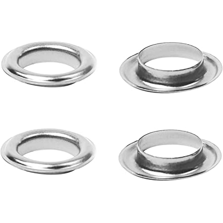 Eyelet set 3.5CM ( 35MM ) Silver 10 Pack E