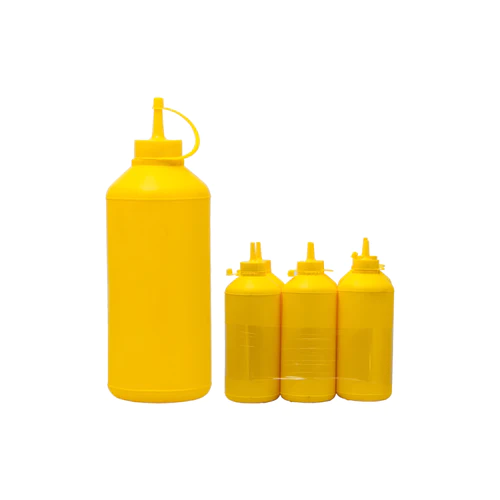 Regent Squeeze Sauce Bottle 1L Plastic Yellow 6pack 12113
