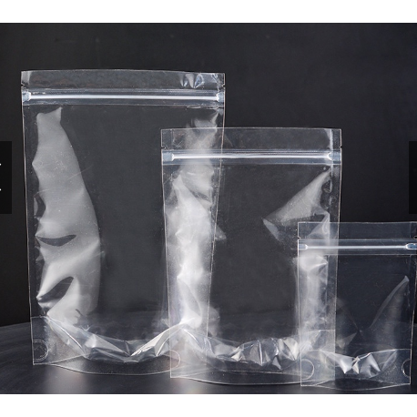 Clear Zip Lock Pouch Resealable Stand up Bags 14x20 4cm 300g 10pack