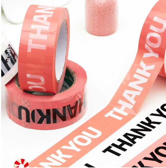 Diy Thank You Print Adhesive Tape 45mmx100m Assorted