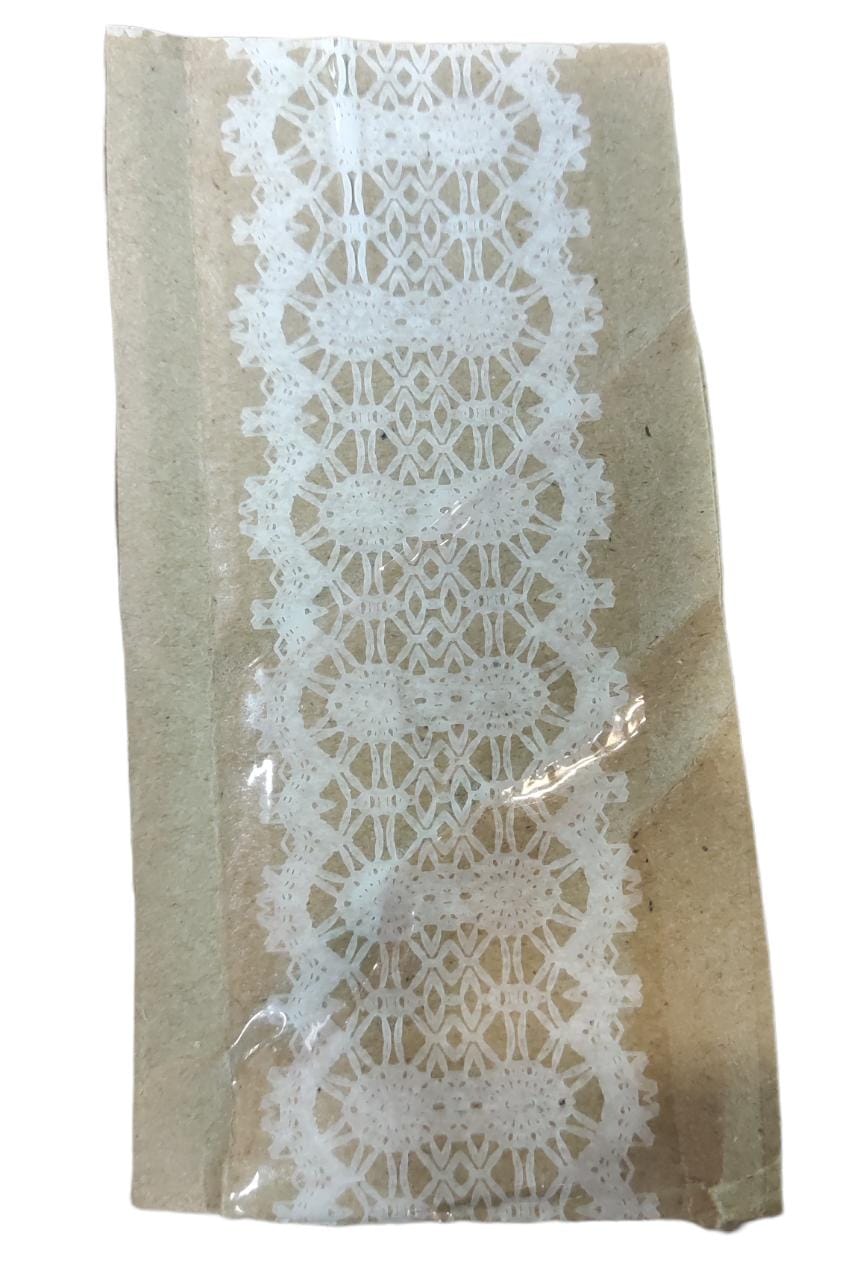 Lace Deco White with Clear Tape 45mmx100m