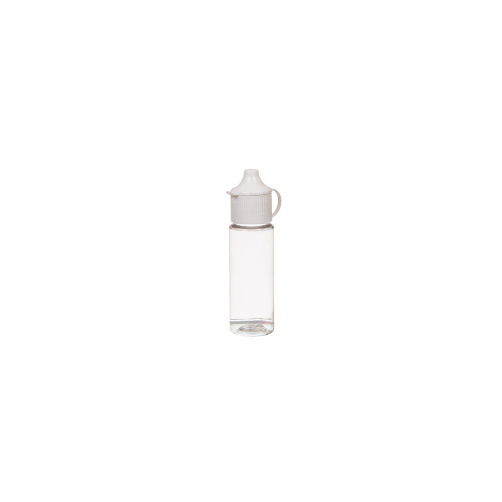 15ml Dropper Bottle Plastic Clear with Flip Ratchet Lid 10pcs